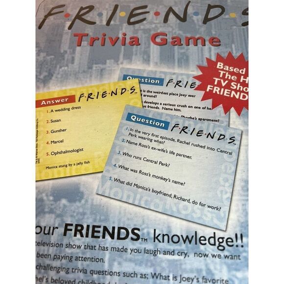 FRIENDS TRIVIA GAME 1000 QUESTIONS - Picture 5 of 5